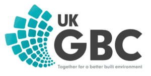 UK Green Building Council logo with tagline Together for a better built environment.