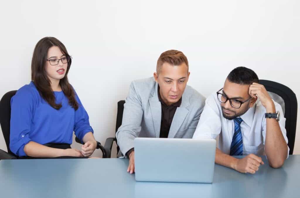 Internal audit trainees learning to identify control weaknesses in business operations.
