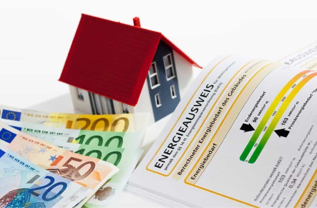 Professional studying energy efficiency and sustainability standards for retrofit assessments.